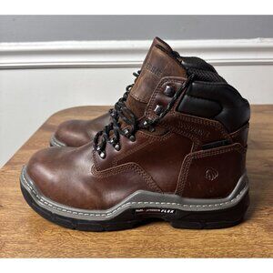 Wolverine Raider DuraShocks Waterproof 6" CarbonMAX Composite Toe Work Boot Sz 9